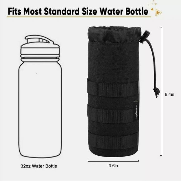 1000D Tactical Molle Water Bottle Pouch Bag Kettle - Picture 5 of 6